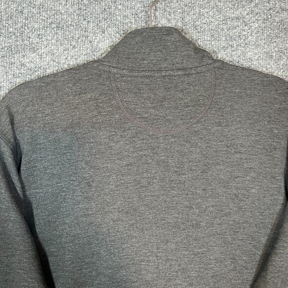 Orvis Sweater Mens XL Gray 1/4 Sweatshirt Stretch Casual Long Sleeve - Picture 9 of 10